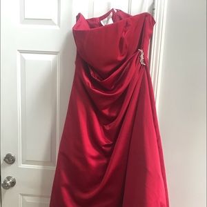 David’s bridal red gown